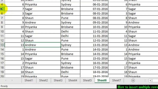 How to insert multiple rows in Microsoft excel смотреть онлайн
