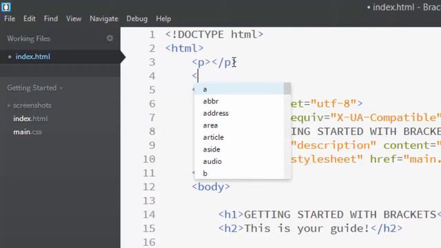 HTML tutorial for Beginners #4 What Choosing an html Editor Brackets смотреть онлайн