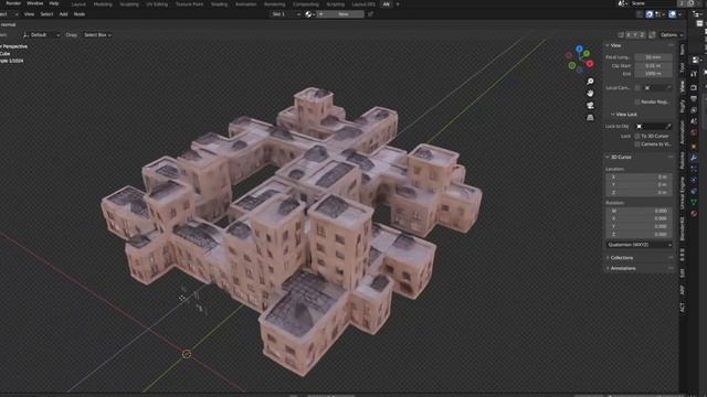 Blender 3.2 | Geometry Node | Procedural Building Test смотреть онлайн