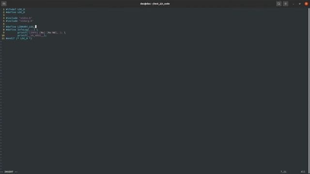 Write File and Line as Log in C Code With Terminal смотреть онлайн