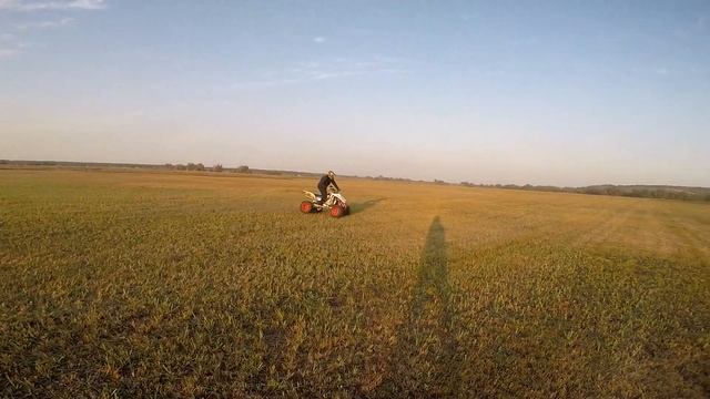 Поле Лес Покатуха на Suzuki LTZ 400