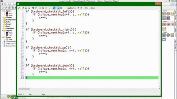 Game Maker Tutorial - Making Walls Solid