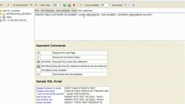 H2 DATABASE TUTORIAL 2 смотреть онлайн