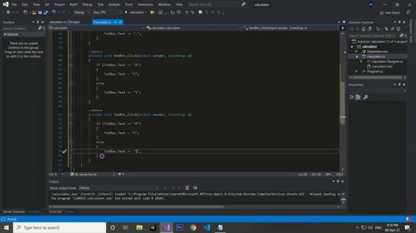 how to create a calculator app in visual studio c# | calculator in visual studio | c# calculator