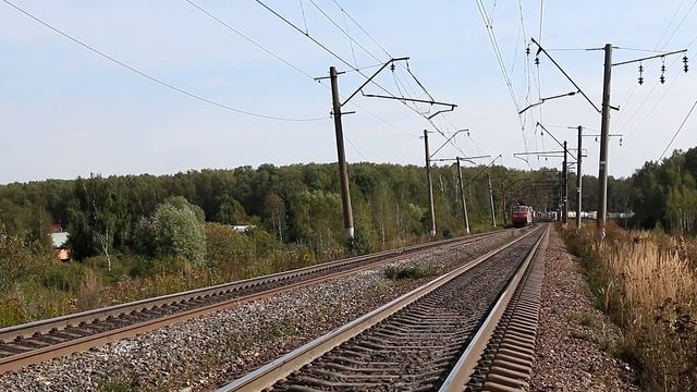 Поезда на перегоне Детково-Усады-Окружные. Гости с разных дорог, одинокая электричка и прочие поезд смотреть онлайн
