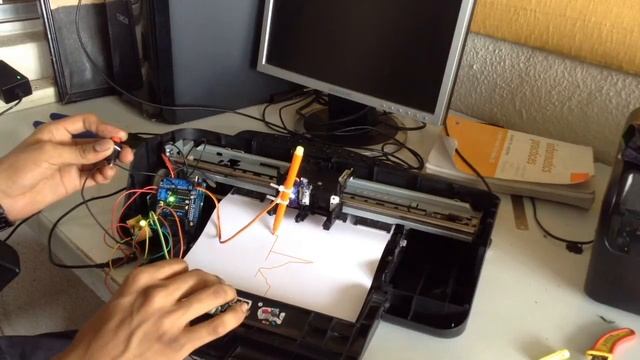 Printer to plotter- A quick idea! смотреть онлайн