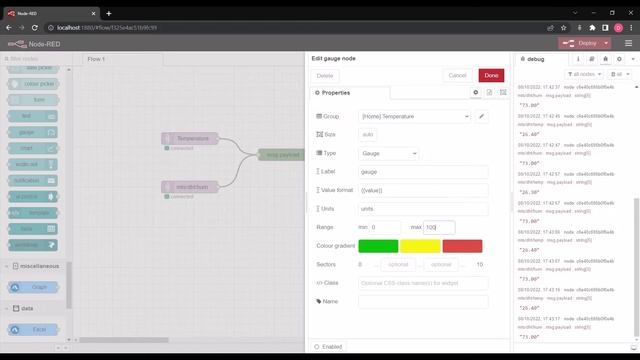 ESP8266 Temperture and Humidity Sensor Dashboard | Node-RED смотреть онлайн