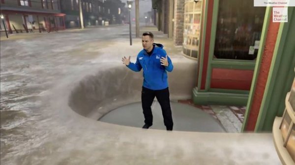 The Weather Channel Immersive Mixed Reality Flash Flood