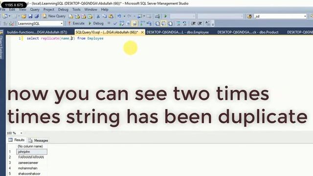 How we replace character in string in SQL || Replace function of sql || 1 mint hack of sql смотреть онлайн