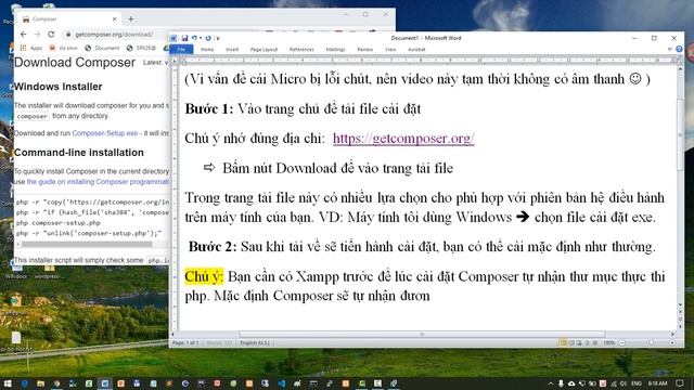 Hướng dẫn cài đặt trình quản lý source code Composer смотреть онлайн