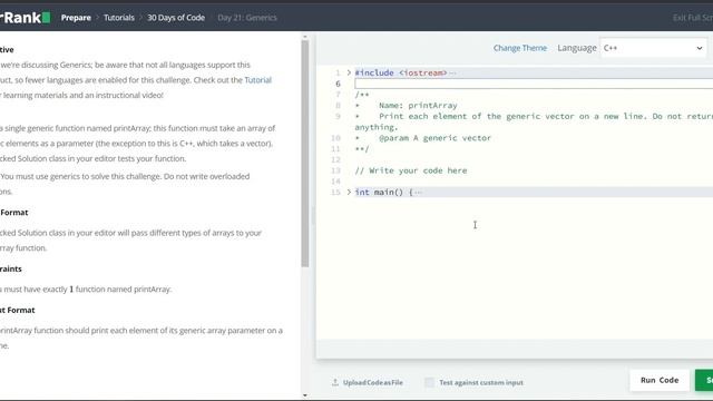 HackerRank 30 Days of Code | Day 21: Generics | Python смотреть онлайн