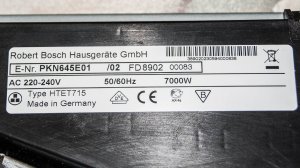 Варочная панель HTET715 Bosch.  Замена силового реле управления нагревом конфорки