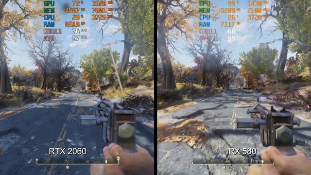 RX 580 Vs RTX 2060 Fallout 76 Max Settings смотреть онлайн