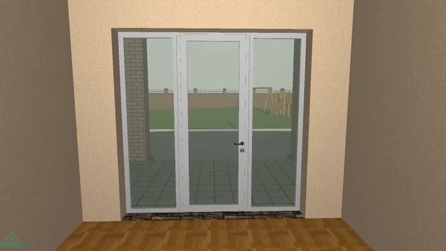 Проект интересного одноэтажного дома с гаражом C-012-ТП смотреть онлайн