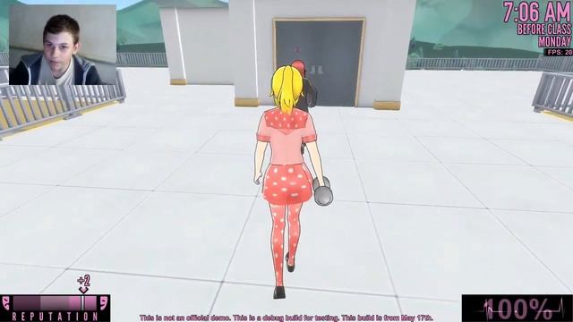 Проваливаемся под пол вместе с Коконой Yandere Simulator / Яндере симулятор баг смотреть онлайн