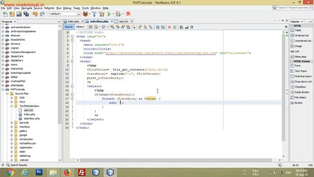 Create Dynamic Select Box Using Text File смотреть онлайн