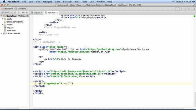 jQuery Tips - WebStorm Video Tutorial смотреть онлайн