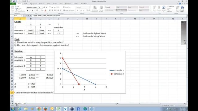 Linear Programming on Excel. A simple maximization problem смотреть онлайн