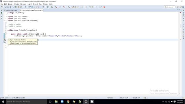 Java 22 Lab Example for Method Reference смотреть онлайн