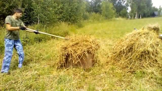 Заготовка сена в тюках. #сенокос #сено #тюки смотреть онлайн
