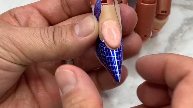 Young Nails Nail Demo - Lunar French Twist Nail Design - Acrylic Nails