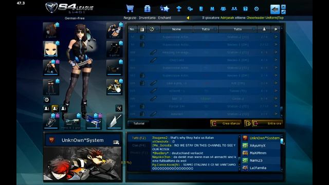 Spam in chat lobby nel Server German, ITALIA in vantaggio contro la Germania. смотреть онлайн