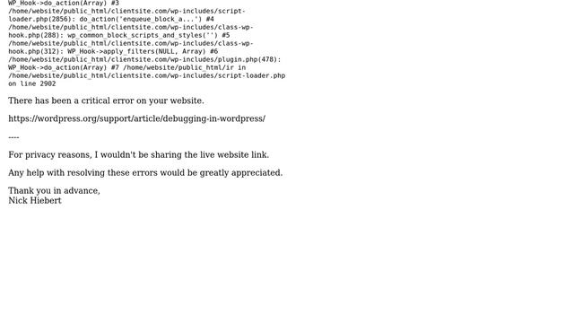 Wordpress: Fatal error: Uncaught Error: Class 'WP_Block_Styles_Registry' смотреть онлайн