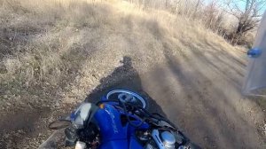 Покатушка на Хонда Трансальп 650 по берегу реки Кубань, упал и мотоцикл придавил ногу. Часть 1