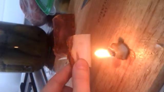 Горение сала в воздушной среде. смотреть онлайн
