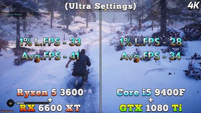Ryzen 5 3600 + RX 6600 XT vs Core i5 9400F + GTX 1080 Ti | PC Gameplay Tested смотреть онлайн