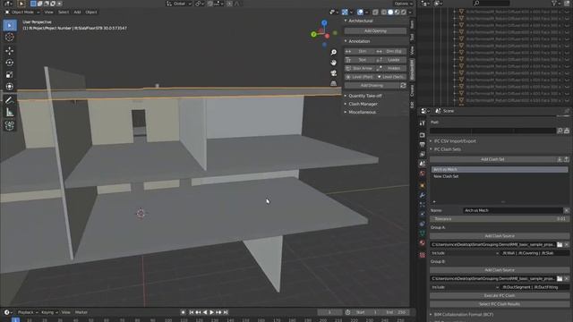 Blender BIM - Clash Sets - Selector Syntax смотреть онлайн