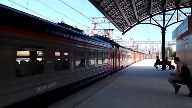 Электропоезд ЭД4М-0368 "РЭКС" сообщением Раменское-Москва Казанский вокзал! смотреть онлайн