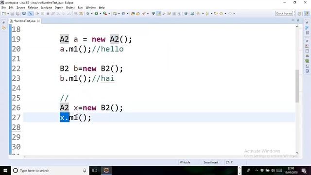 22.Polymorphism|Runtime Polymorphism|Java In Telugu|Manohar Papasani. смотреть онлайн