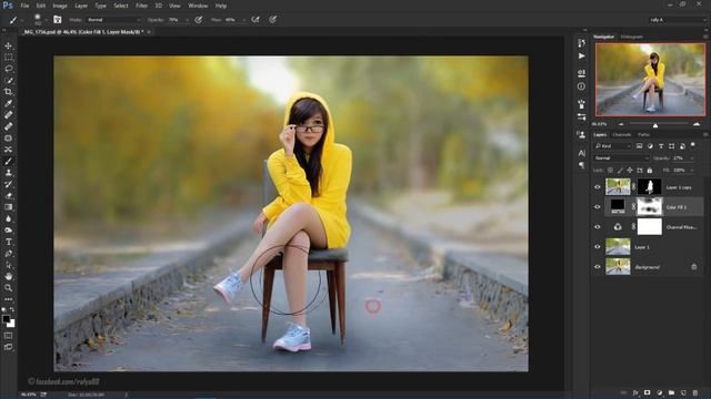 How To Adding Blur and Soft Light Effect In Photoshop CC смотреть онлайн