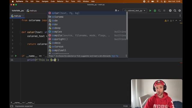 NEXT LEVEL DEBUGGING IN PYTHON WITH COLORED TEXT! (TUTORIAL) смотреть онлайн