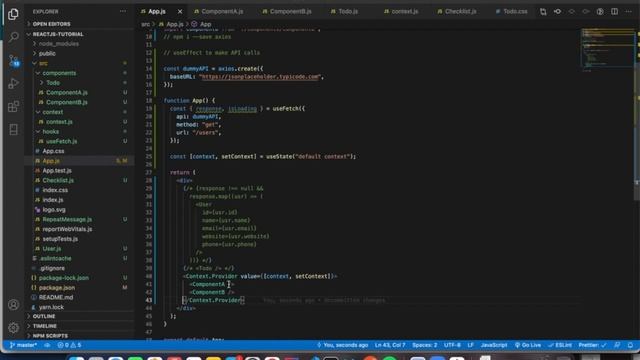 Learn React JS 2021 Tutorial -9 || useContext - 2 смотреть онлайн