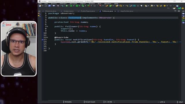 Curso Design Patterns - Aula 8 - Patterns de Comportamento - Observer Pattern смотреть онлайн
