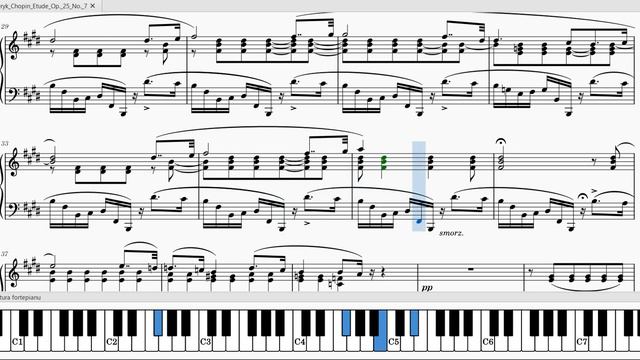 Chopin, Etude op. 25 No. 7 - "Cello" - Strings sound смотреть онлайн