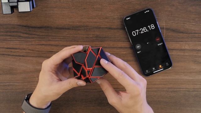 TRYING TO SOLVE A REALLY DIFFICULT RUBIK'S CUBE | Red Ghost Cube смотреть онлайн