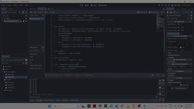 ColorShape Episode II: refactor player - Godot 4 смотреть онлайн