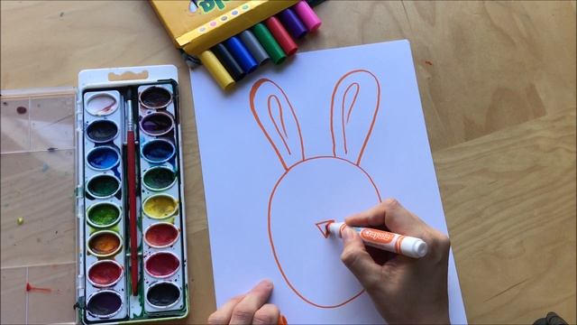 Уроки рисования для самых маленьких. Пошагово рисуем зайчика смотреть онлайн