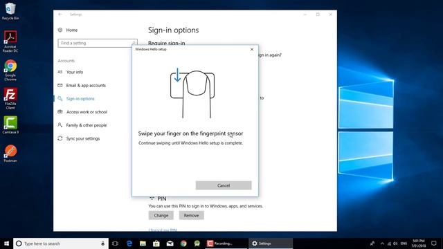 How to setup finger print lock in windows 10 using HP laptop смотреть онлайн