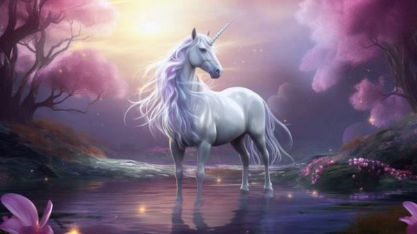 Magical Fantasy Ambience | Soothing Music & Forest Sounds | Unicorn Glade