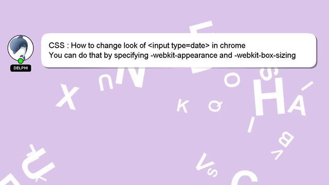 CSS : How to change look of input type=date in chrome смотреть онлайн