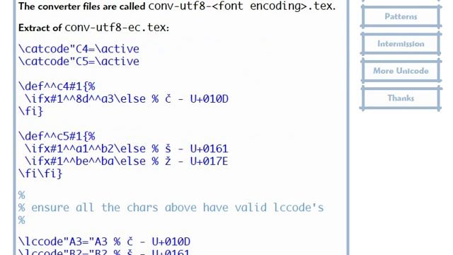 Putting the cork back on the bottle: Improving Unicode support in TeX extensions смотреть онлайн