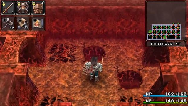 Brandish: The Dark Revenant (PSP) Fortress 4F Part 1 Walkthrough смотреть онлайн