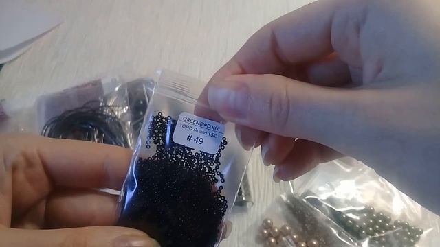 Распаковка. Кисти. Жемчуг Сваровски. Фурнитура. смотреть онлайн