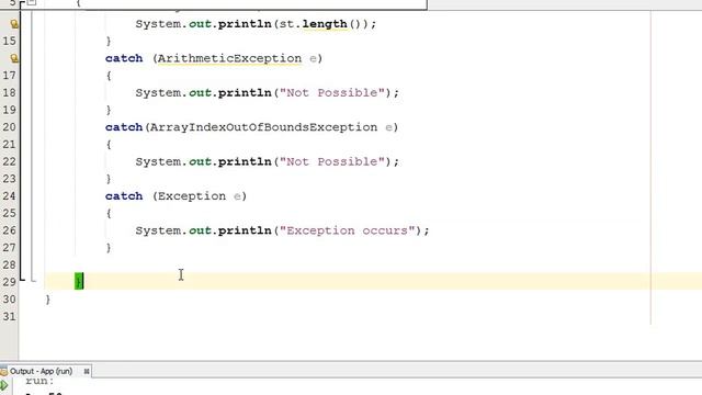 191. Most Specific to Most general in Multiple Catch Java Programming (Hindi) смотреть онлайн