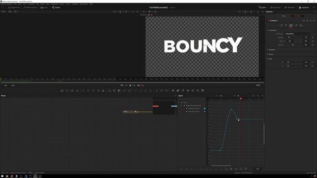 Blackmagic Fusion Basics - Bouncy Text Tutorial смотреть онлайн