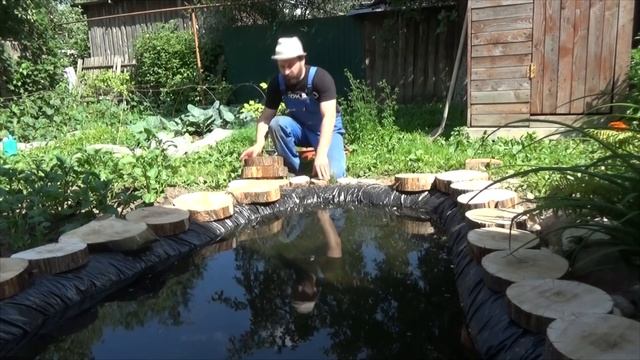 Бюджетный мини пруд своими руками ч.2. смотреть онлайн